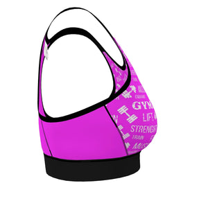 Strike Sports Bra Pink