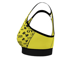 Load image into Gallery viewer, Strike Sports Bra Yellow
